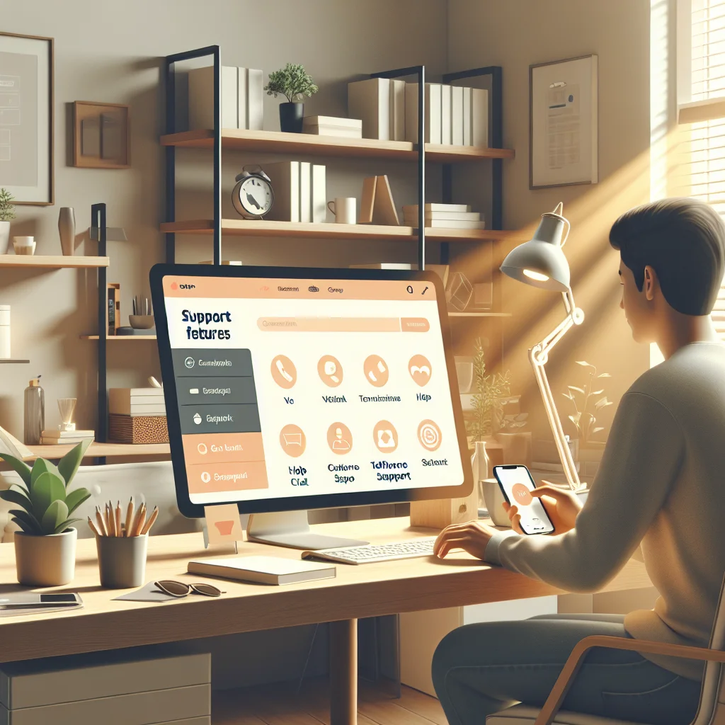 Utilizing support features in Daman App
