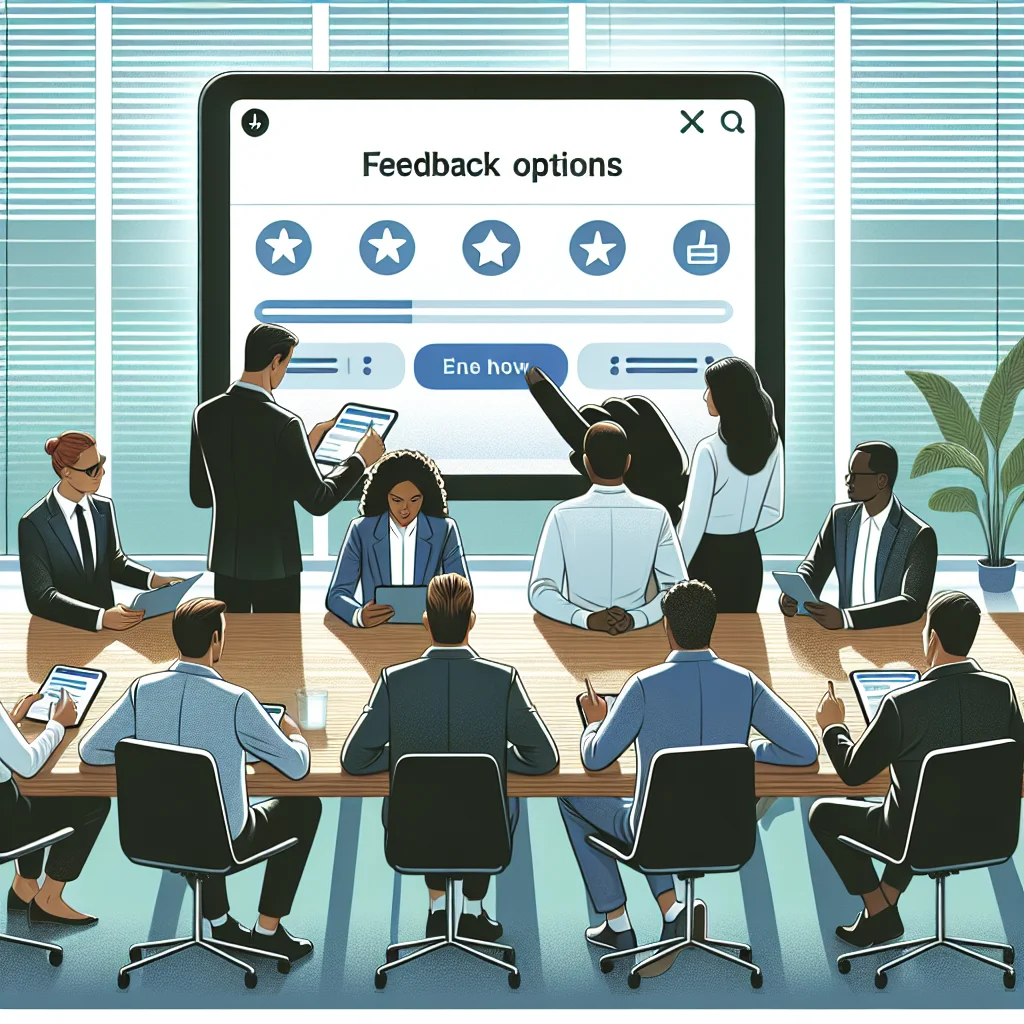 Feedback options for the Daman Application