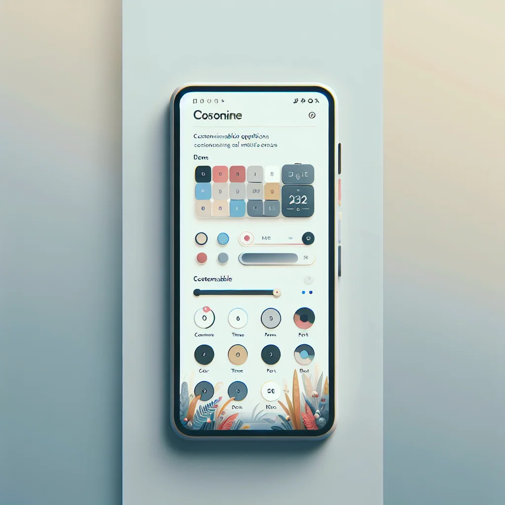 Customization options in the Daman app