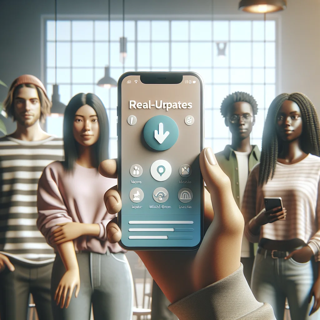 Real-time updates feature in the Daman app