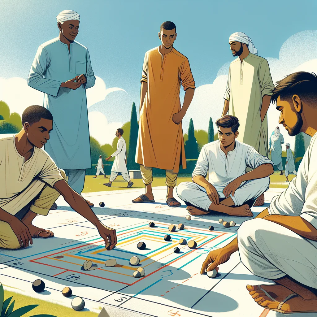 Illustration of Daman game rules